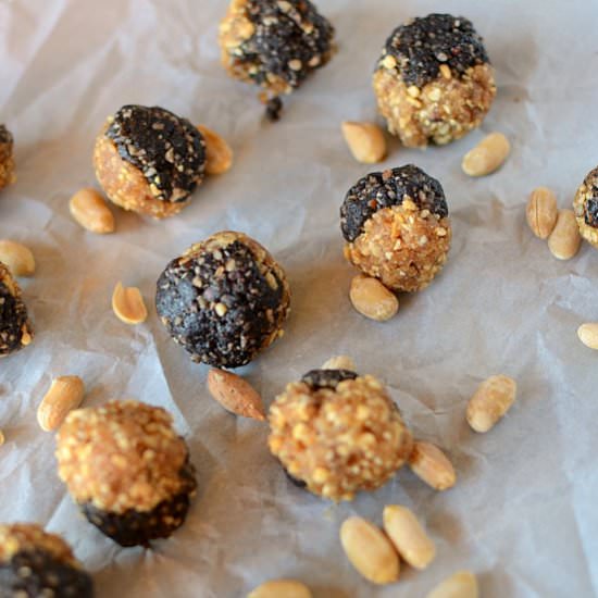 No Bake Peanut Butter Nutella Bites