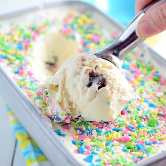 Chocolate Egg No Churn Ice Cream
