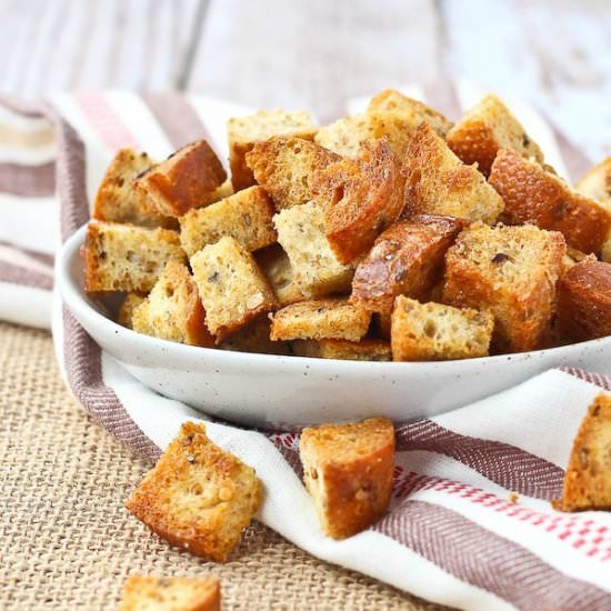 Homemade Baked Croutons