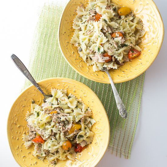 Easy Tuna and Tomato Pasta