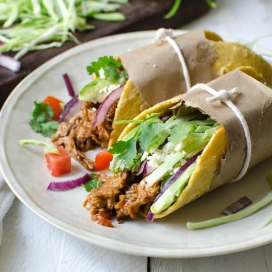 Leftover Braised Pork Tacos
