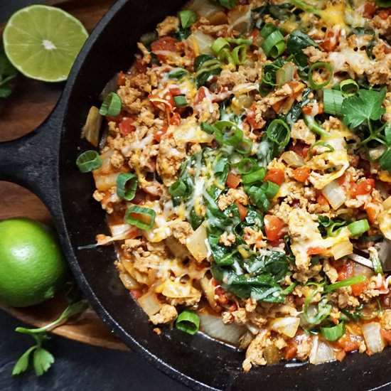 One Pot Turkey Taco Skillet
