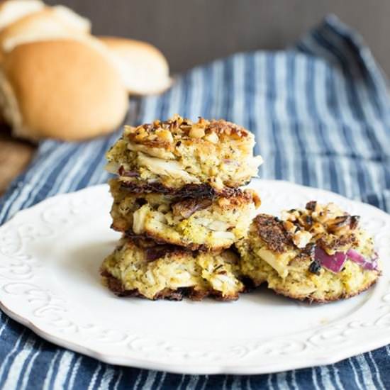 Walnut Crusted Crab Cakes