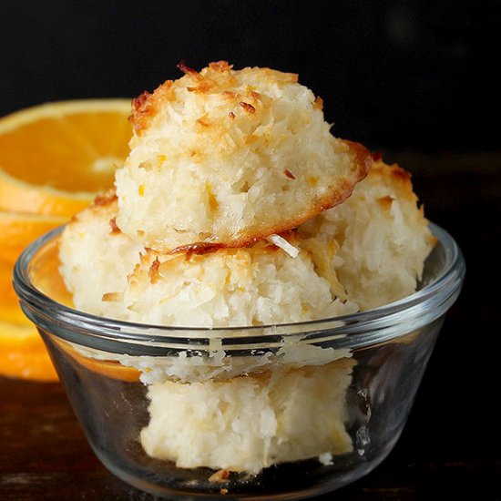 Paleo Creamsicle Macaroons