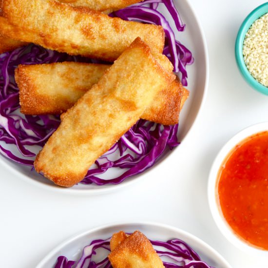 Easy Sesame Chicken Egg Rolls