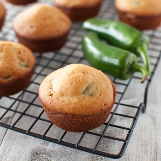 No Corn Jalapeno Cornbread Muffins