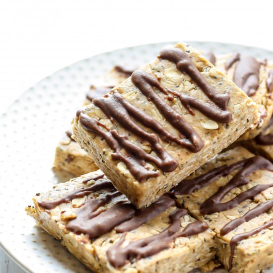 Peanut Butter Protein Oat Bars