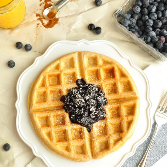 Whole Grain Cinnamon Waffles