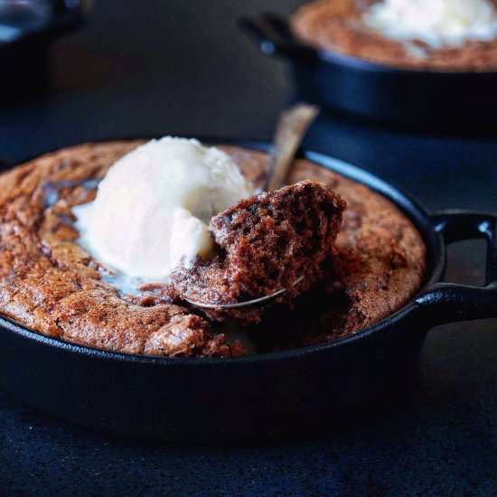 Thai Tea Skillet Brownies