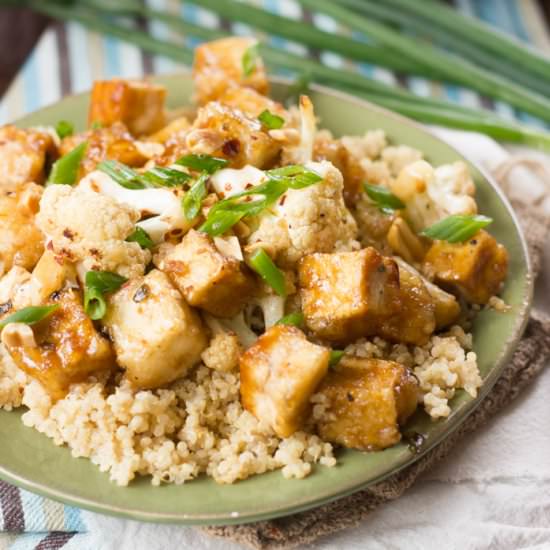 Crispy Bourbon Tofu Stir-Fry