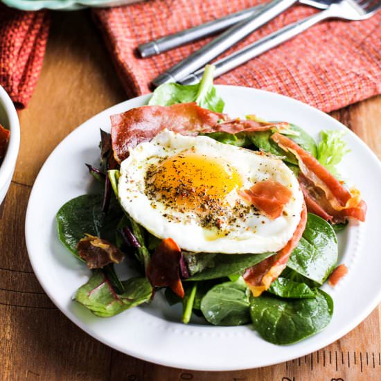 Maple Prosciutto Breakfast Salad