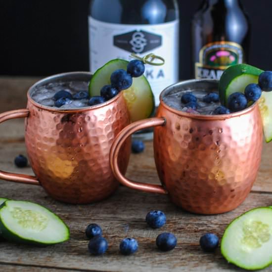 Blueberry Cucumber Moscow Mule
