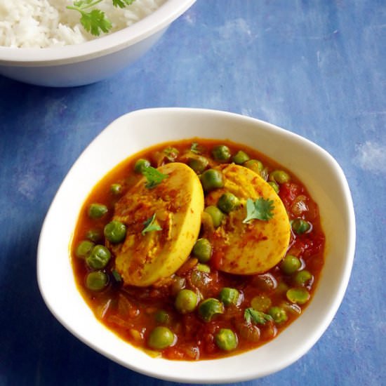 Egg and Pea Curry