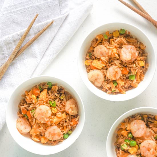 Chinese Fried Rice with Shrimp