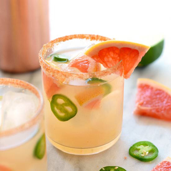 Spicy Grapefruit Margaritas