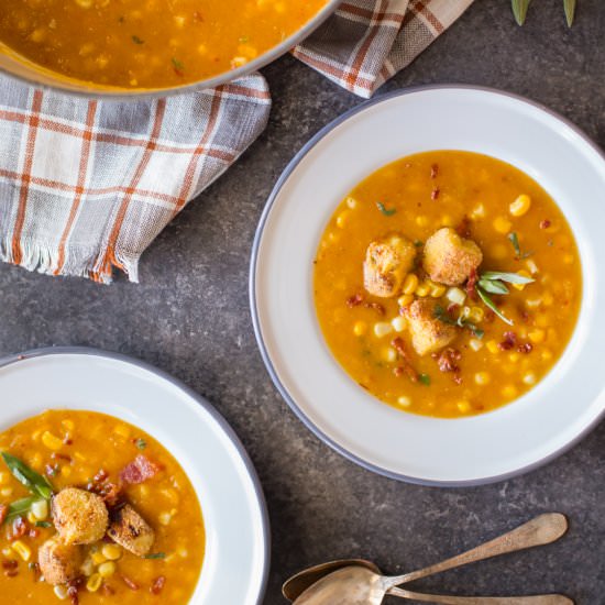 Butternut Squash Corn Chowder