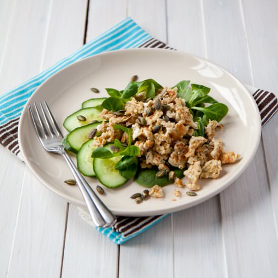 Oat scrambled eggs