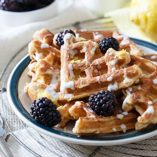 Lemon Vanilla Waffle French Toast