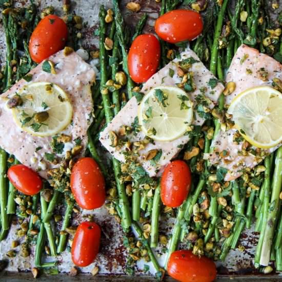 Sheet Pan Salmon & Asparagus