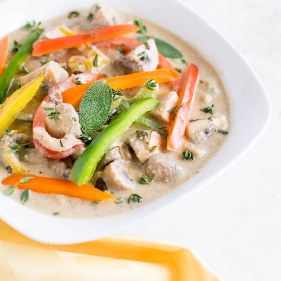Mushroom Pepper Masala