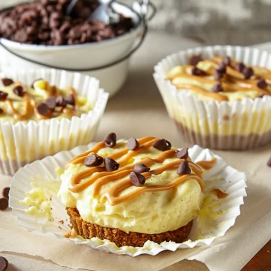 No Bake Peanut Butter Cheesecakes