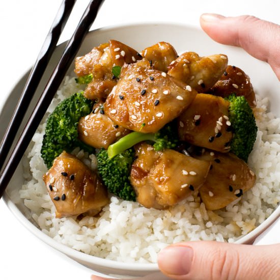 Easy Pan Fried Chicken Teriyaki