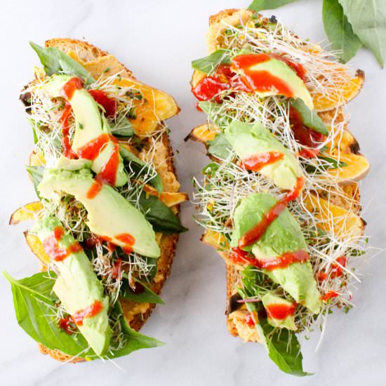 Favorite Veggie Hummus Sandwich