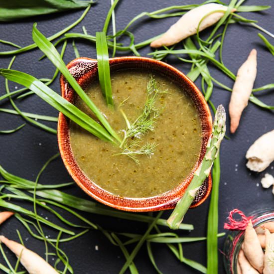 Healthy Detox Wild Garlic Soup