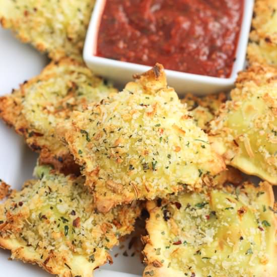 Crispy Baked Toasted Ravioli