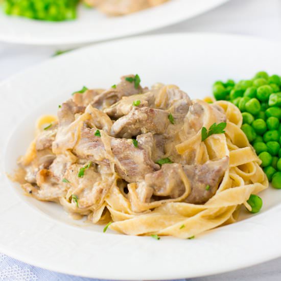 Gluten-Free Beef Stroganoff