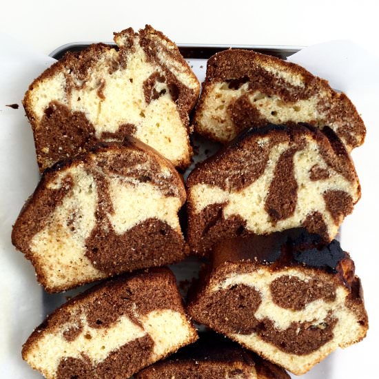 Double Chocolate Marble Cake
