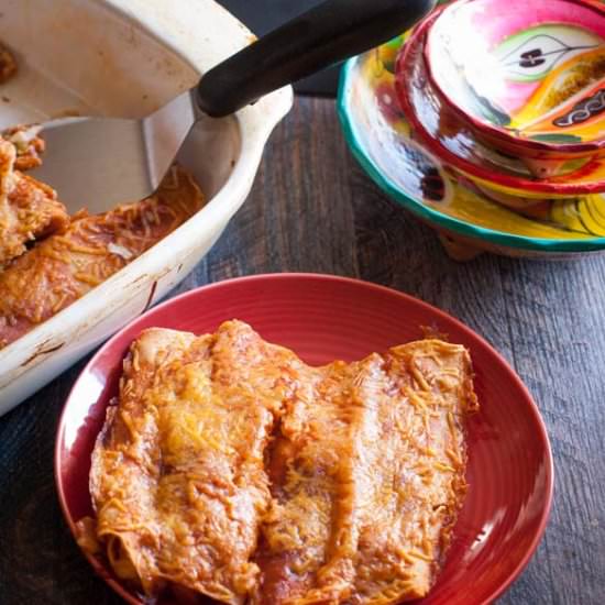 Easy Chicken Enchiladas
