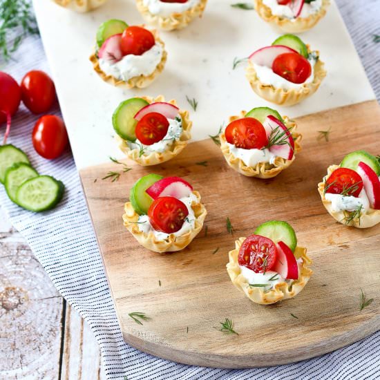 Spring Herb Cheese Appetizer Cups