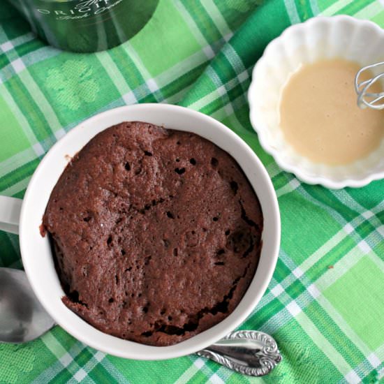 Bailey’s Nutella Mug Cake