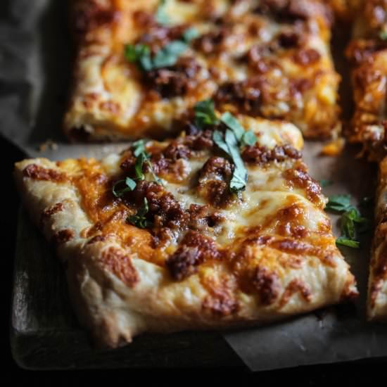 Sausage & Smoked Mozzarella Pizza