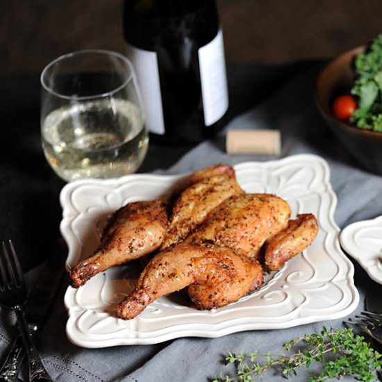 Grilled Cornish Hens