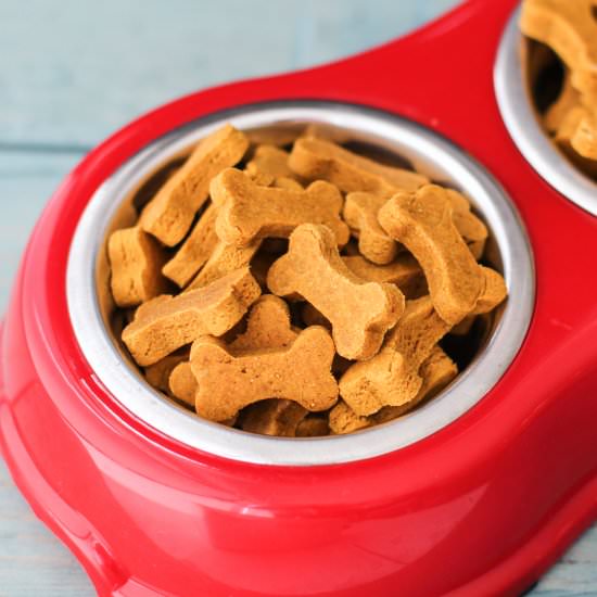 Peanut Butter Pumpkin Dog Treats