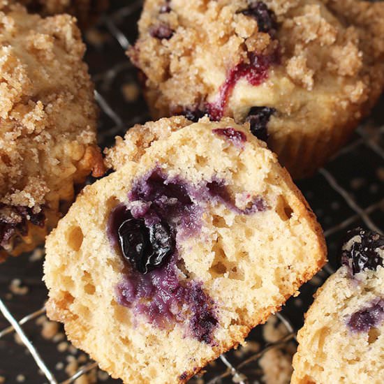 Blueberry Crumb Muffins