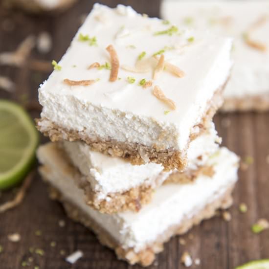 Lime Cheesecake Bars