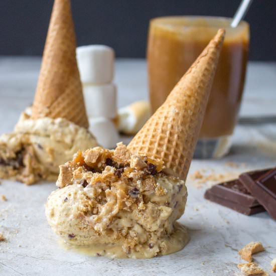 Peanut Butter S’mores Ice Cream