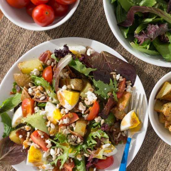 Breakfast Salad with Egg + Potatoes