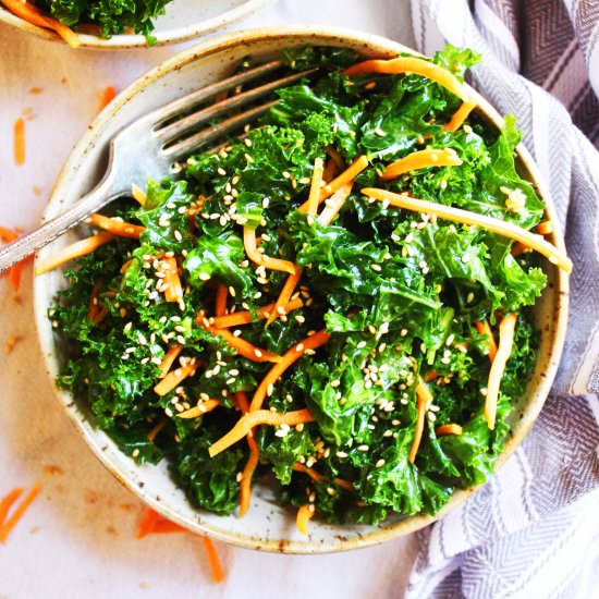 Crunchy Sesame Kale Salad