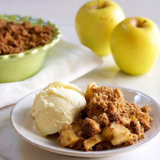 Easy Apple Crisp for Two