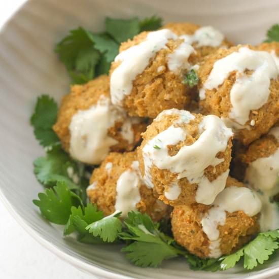 Vegetarian Meatballs with Tahini