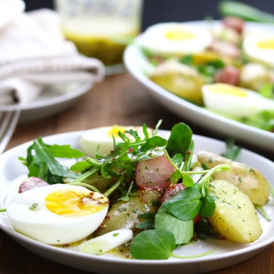 Roasted Radish, Potato & Egg Salad