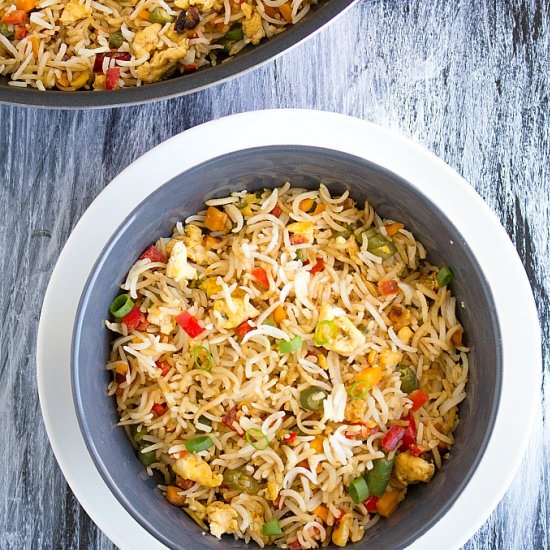 Egg Fried Rice Indian Style