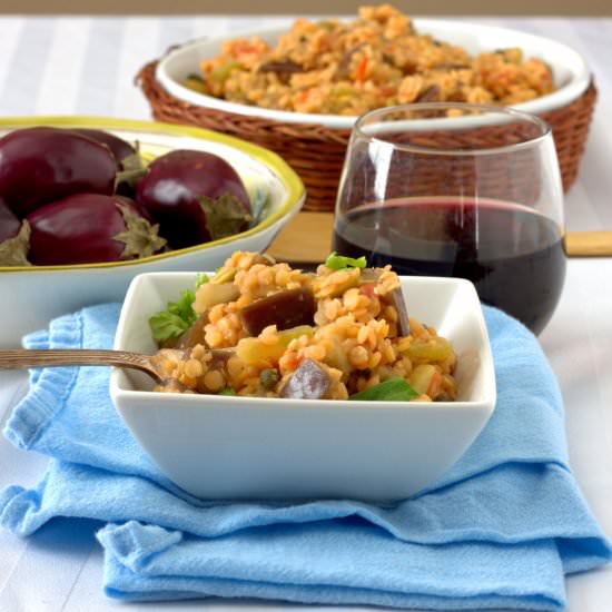 Caponata Red Lentil Salad