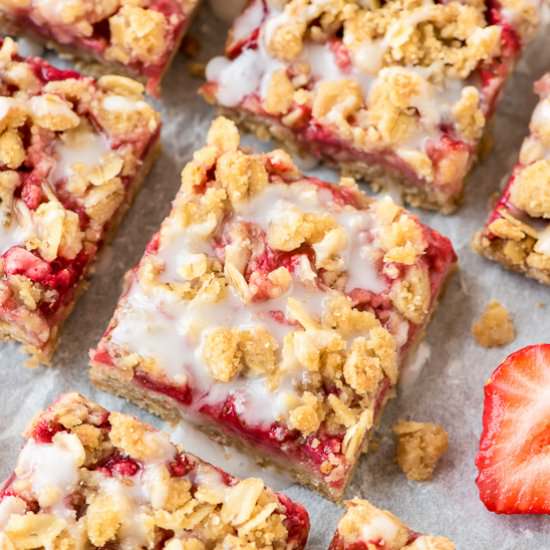 Strawberry Oatmeal Bars