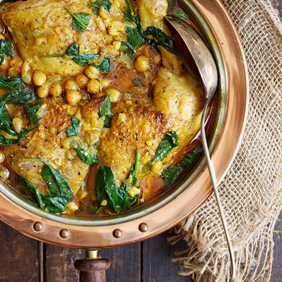 Indian Spiced Chicken with Chickpeas