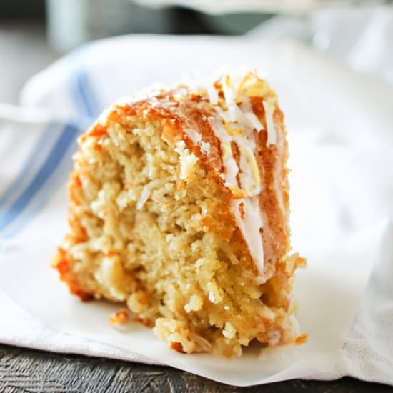 Banana Coconut Bundt Cake